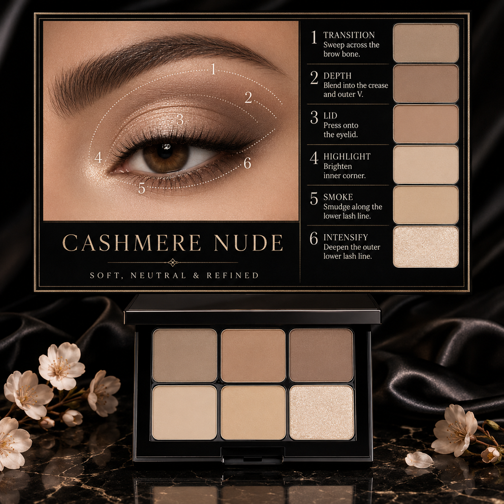 6 Eyeshadow Color Palette in Cashmere Nude