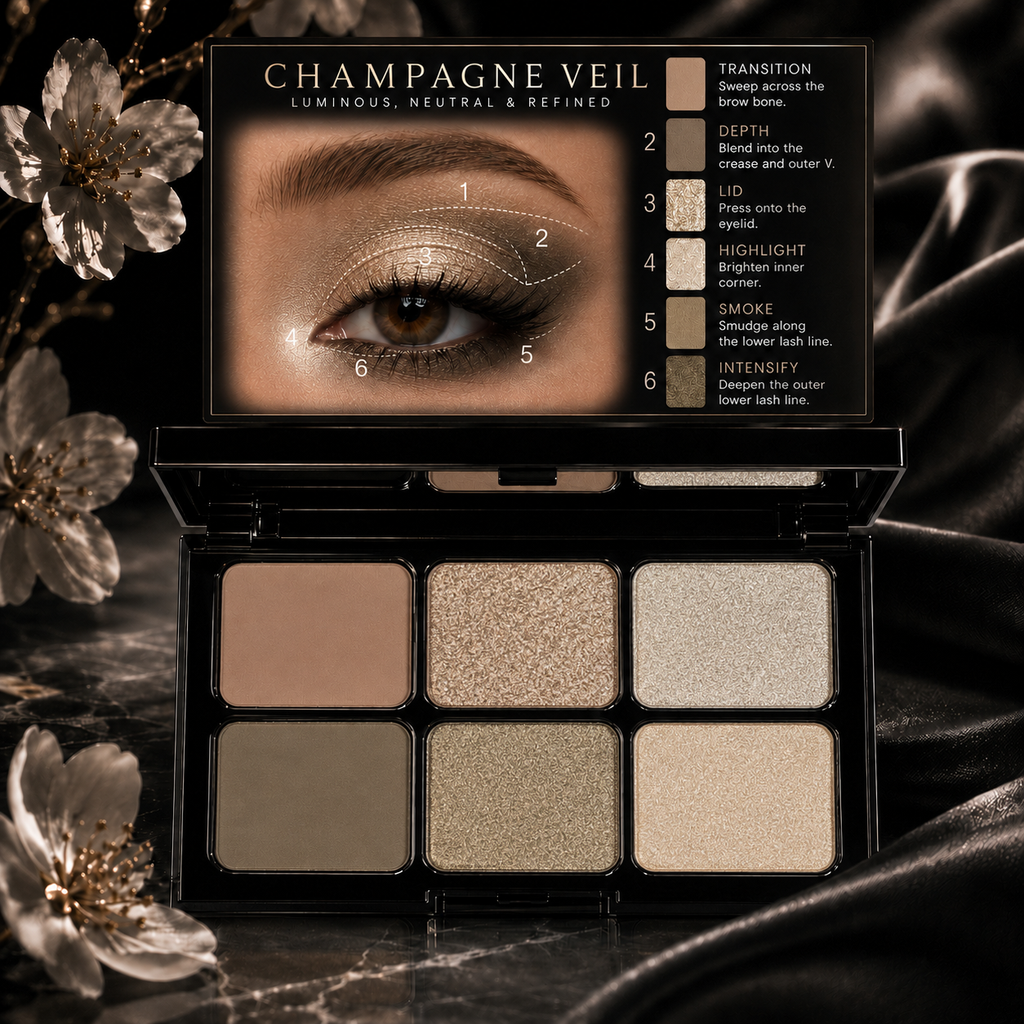 6 Eyeshadow Color Palette in Champagne Veil