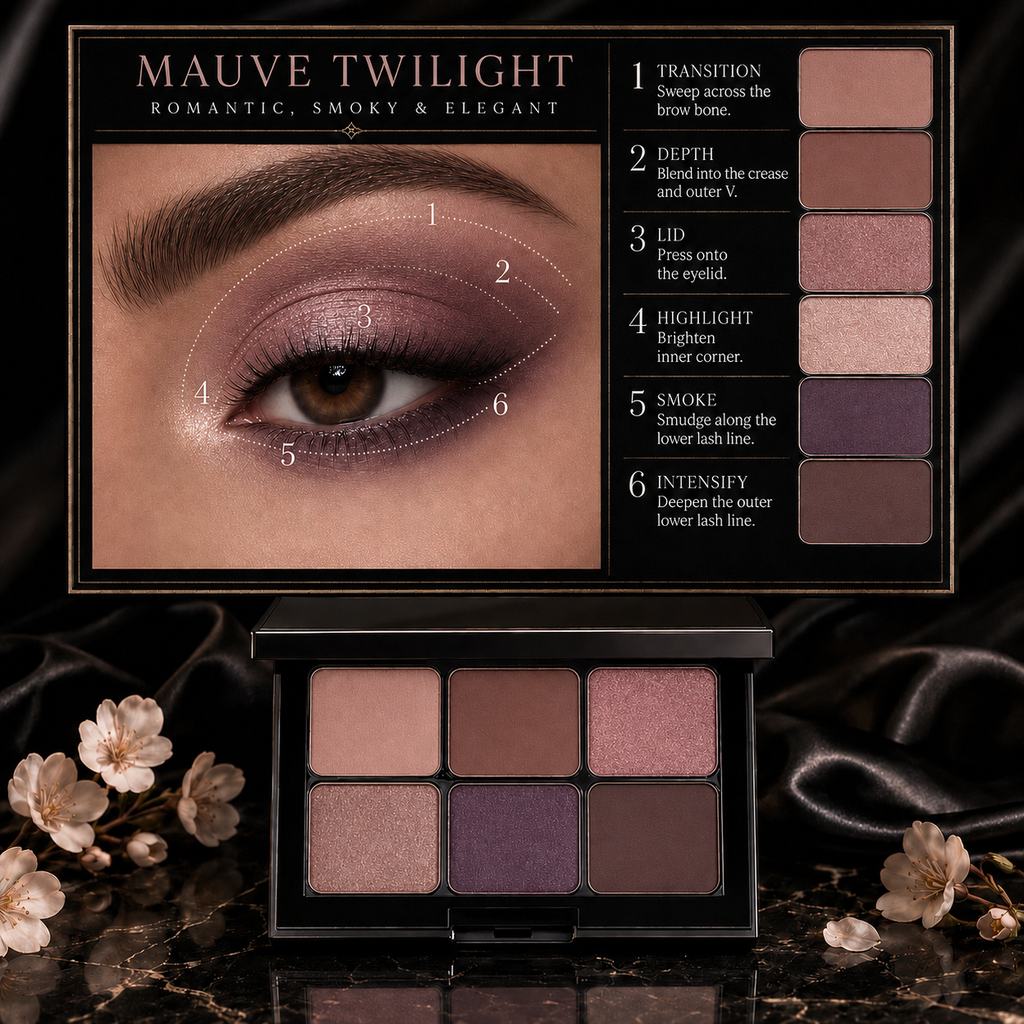 6 Eyeshadow Color Palette in Mauve Twilight