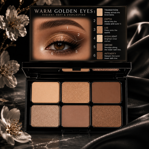 6 Eyeshadow Color Palette in Warm Golden Eyes